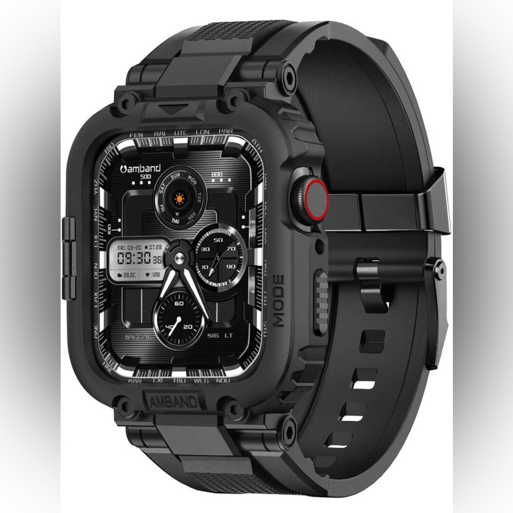 amBand Apple Watch band black utility NEW  9/8/7/SE 2nd/SE/6/5/4 41mm/40mm/38mm